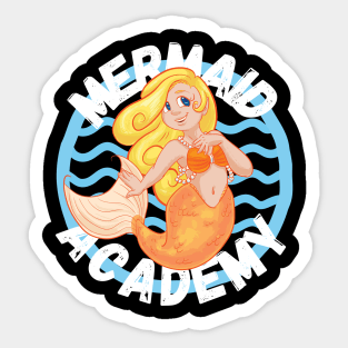 Mermaid Academy Cute Blond Mermaid Perfect Gift for Mermaid and Siren Lovers Sticker